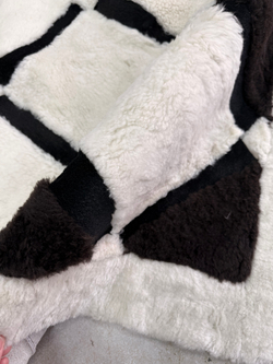 Ковер прямоугольный натуральный мех овчина, 210 х 170 см.