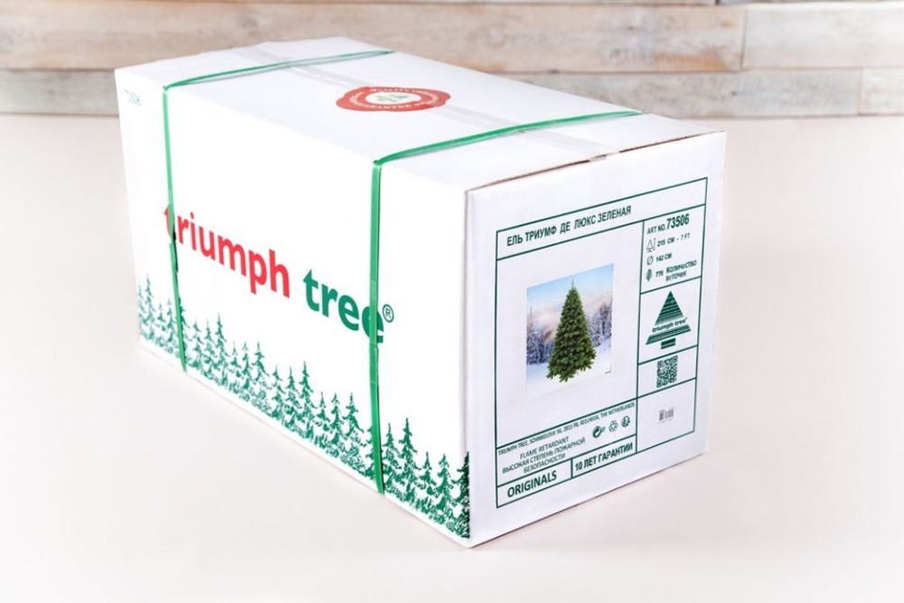 Triumph Tree ель "Королевская стройная" 230 см литая 100% зеленая