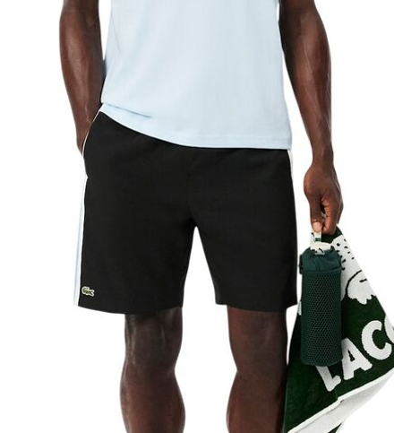 Теннисные шорты Lacoste Sport Colourblock Panels Lightweight - black/white/blue