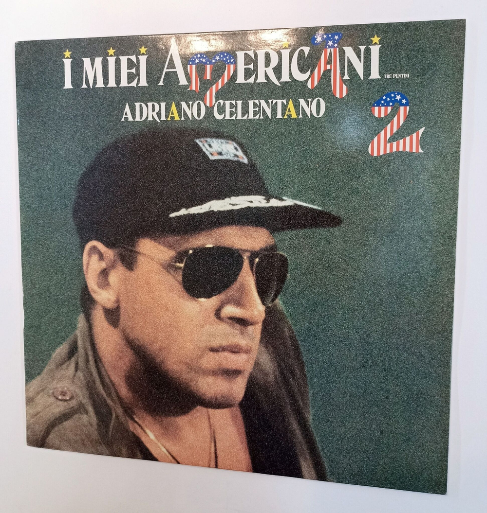 Винтажная виниловая пластинка LP Сборник Adriano Celentano I Miei Americani (Tre Puntini) 2 (Italy 1986)