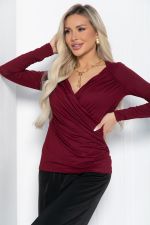 Лонгслив Нежное прикосновение (бордовый) Б12514-7 LT Collection