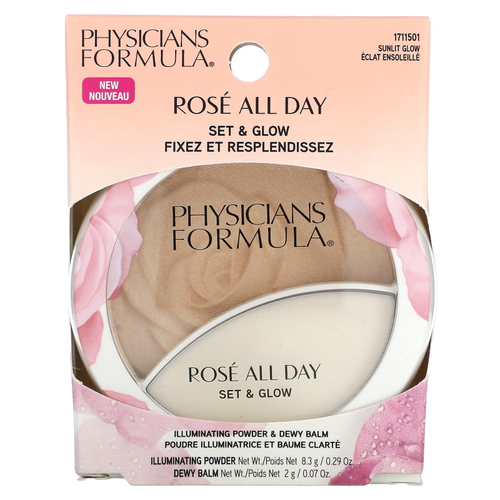 Physicians Formula, Rosé All Day, набор и сияние, пудра для сияния кожи, 1 шт.