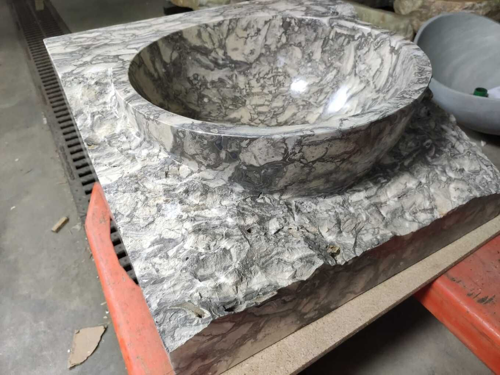 Раковина из мрамора Kotak baskom semi Marmo Doreng KBS-00951 (50*50*22) 00998