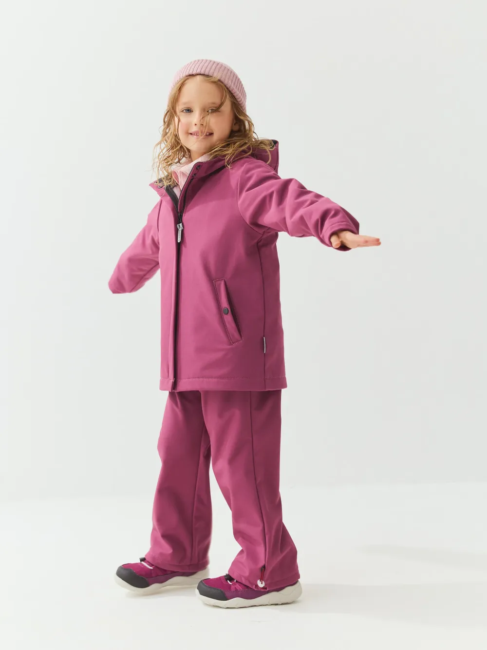 Парка Softshell демисезонная "Ягодный"