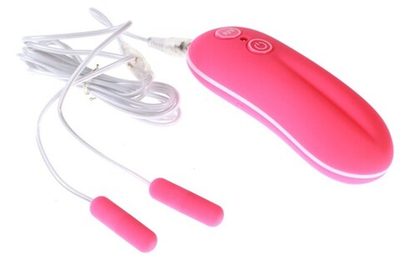 Два мощных маленьких вибро-яйца 10 Function Dual Mini Bullets (10 режимов) (Цвет: ярко-розовый)