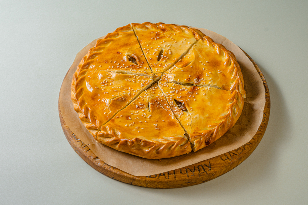 Пирог мясо картофель