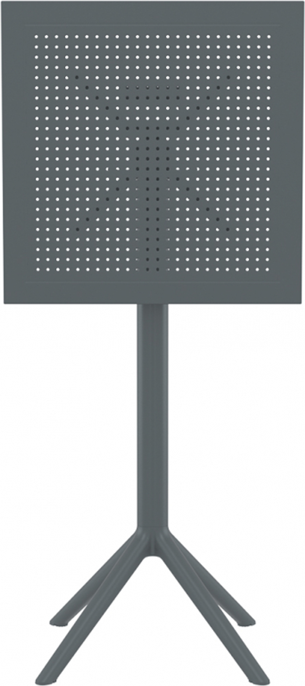 Стол пластиковый барный складной Siesta Contract Sky Folding Bar Table 60, темно-серый