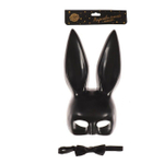 Эротический набор «Послушная зайка»: маска и бабочка (Цвет: черный)