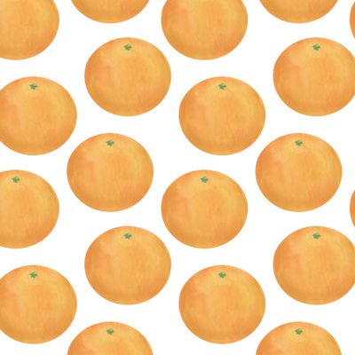 Мандарины акварель