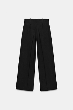 ZARA БРЮКИ С КАРМАНАМИ НА МОЛНИИ, ЧЕРНЫЙ