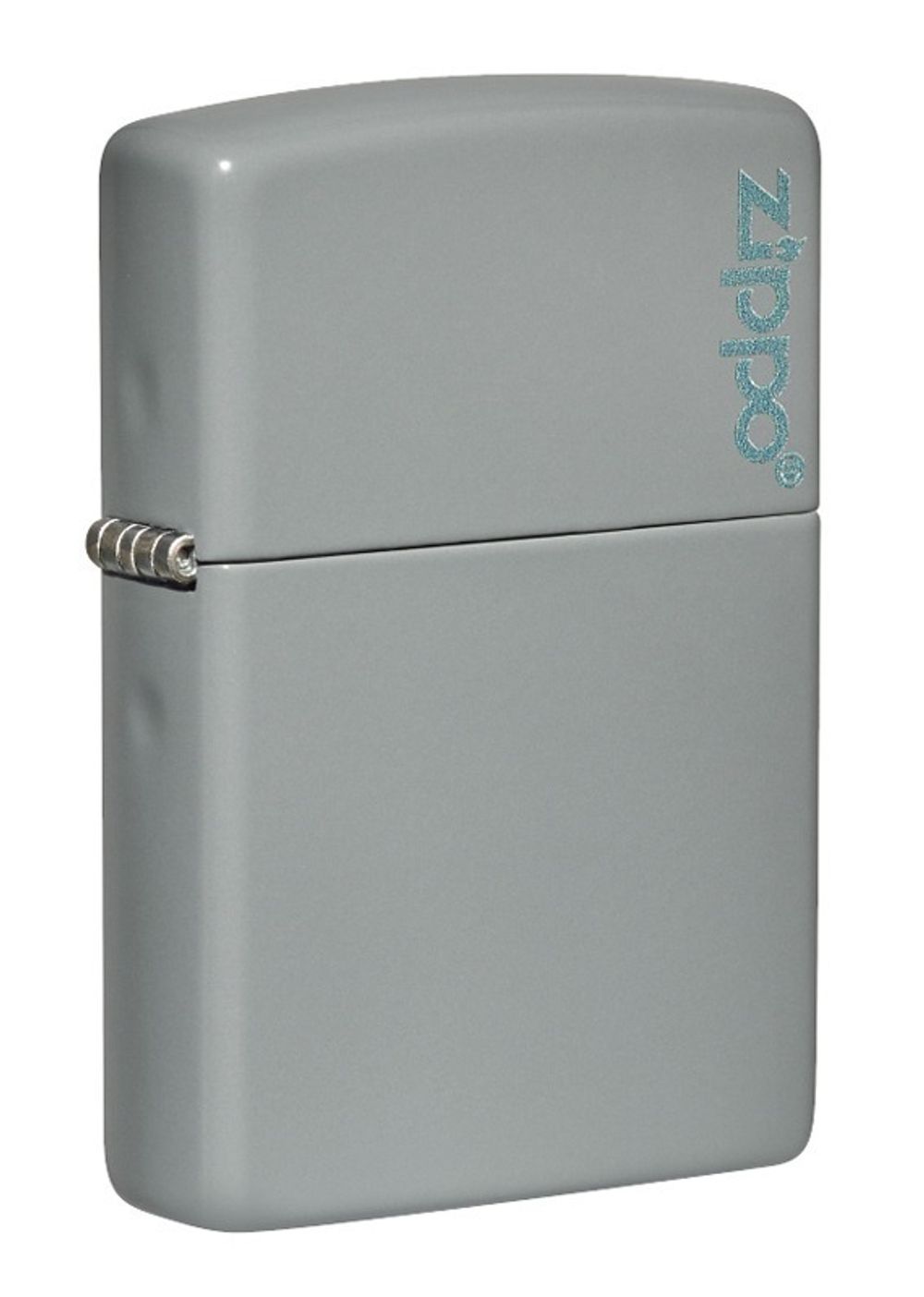 Зажигалка Zippo Classic с покрытием Flat Grey серая глянцевая (49452ZL)