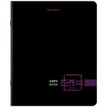 Тетрадь А5, 48 л., BRAUBERG, скоба, клетка, глянцевый лак, "Dark" (микс в спайке), 404350