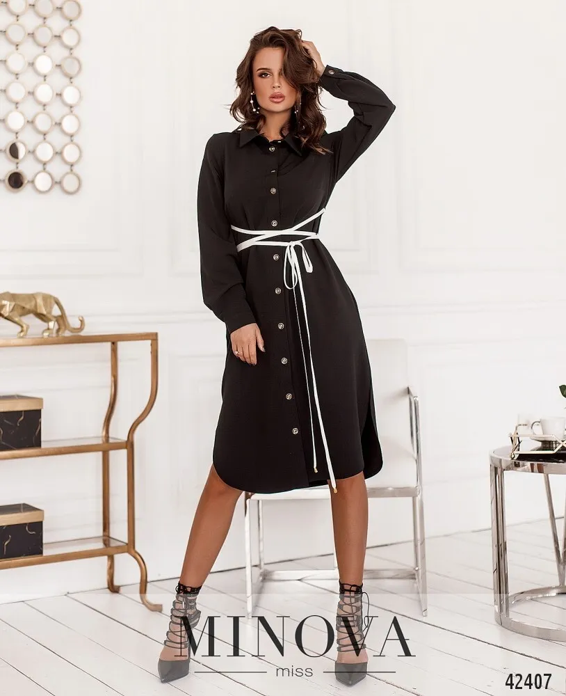 Платье 2077-черный Minova