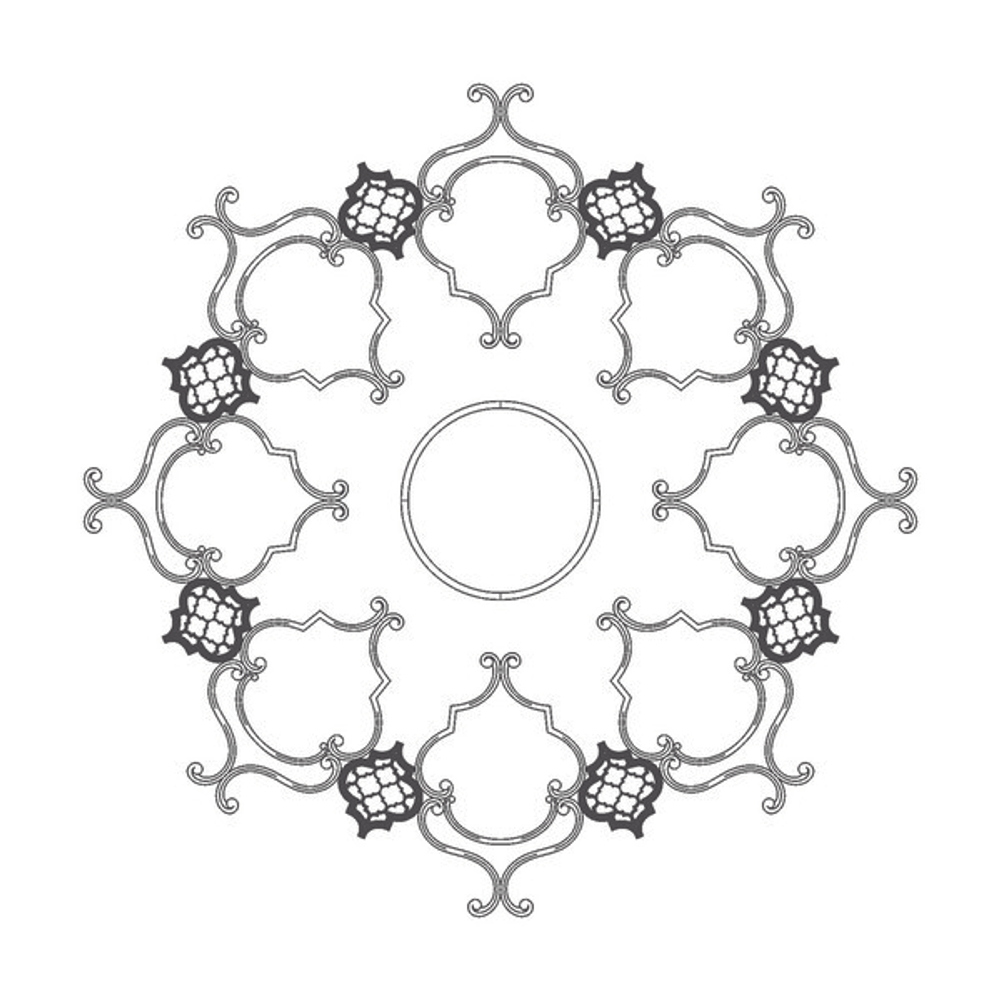 Розетка RODECOR Шинуазри 87510CN (1550*1550)