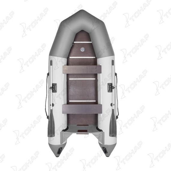 Лодка Тонар Капитан Т330 (киль+пол) бело-серый