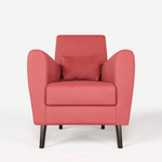 Кресло мягкое Грэйс D-8 (Красный) на высоких ножках с подлокотниками в гостиную, офис, зону ожидания, салон красоты.