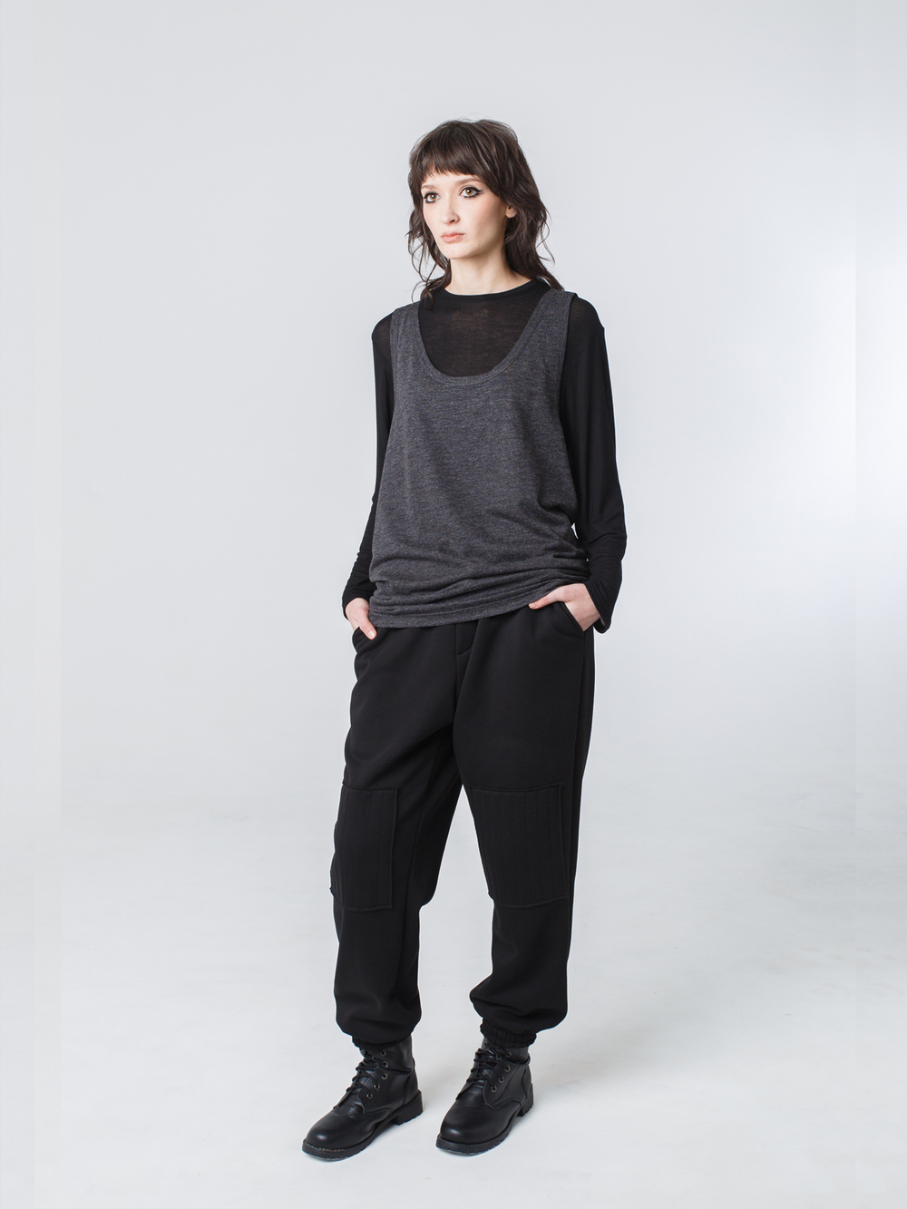 Майка унисекс "Серость". Серый меланж