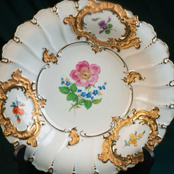 Винтаж: Парадное блюдо.Фарфоровая мануфактура Meissen