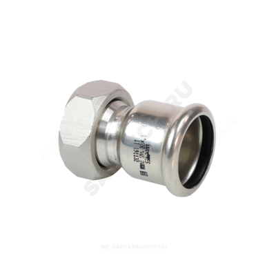 Муфта сталь нерж AISI 316L Дн 18х1/2" Ру16 пресс/нак/гайка Inoxpres RM 183018012