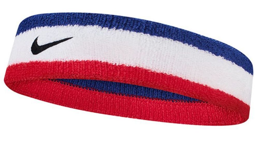 Повязка на голову теннисная Nike Swoosh Headband - habanero red/black