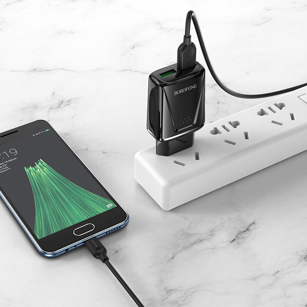 Зарядное ус-во USB QC3.0 Borofone BA54A (2USB/18W)