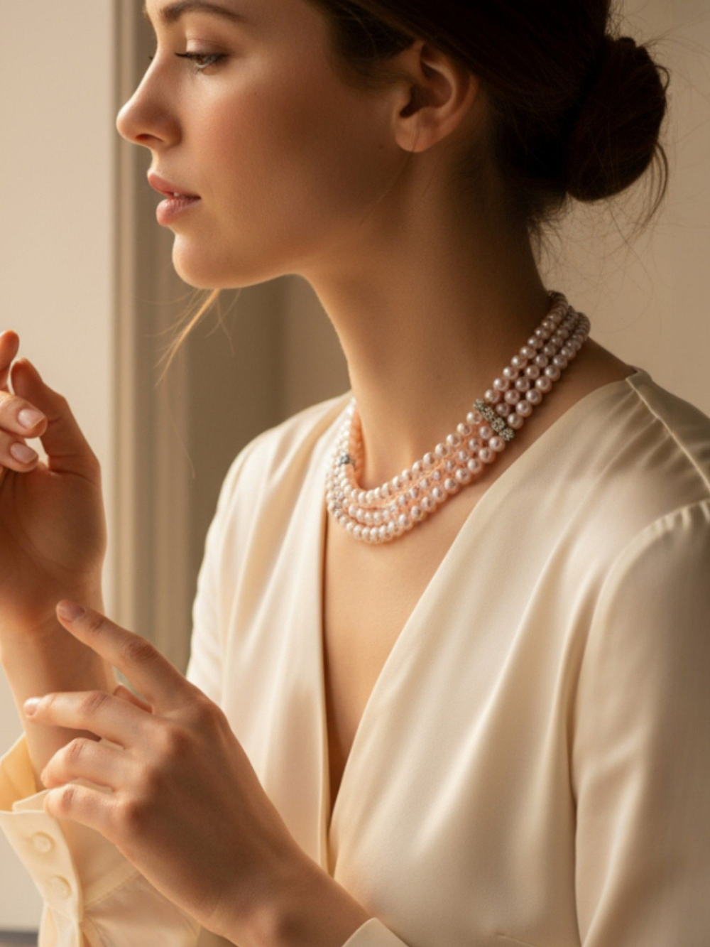 Чокер жемчужный 40 см
