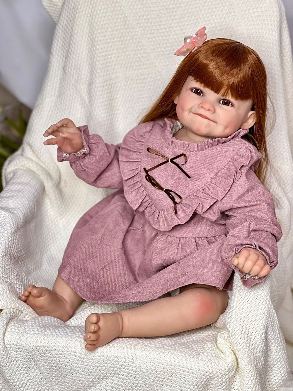 Кукла Реборн мягконабивная 65см в пакете (FA-805)