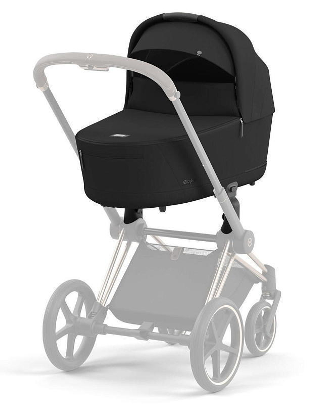Коляска Cybex Priam IV Rosegold complete и автокресло Cloud G i-Size Almond Beige Plus 3 в 1 Sepia Black