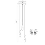 Подвесной светильник OMG07287-3 gold