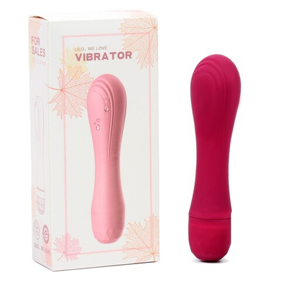 Вибратор универсальный LILO, ABS пластик, Soft силикон, бордовый