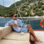 Рубашка Смерч #4 Вельветовая Голубая