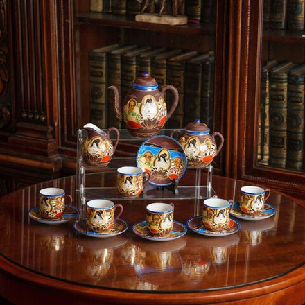 Винтаж: Чайный сервиз на 6 персон в стиле Сацума