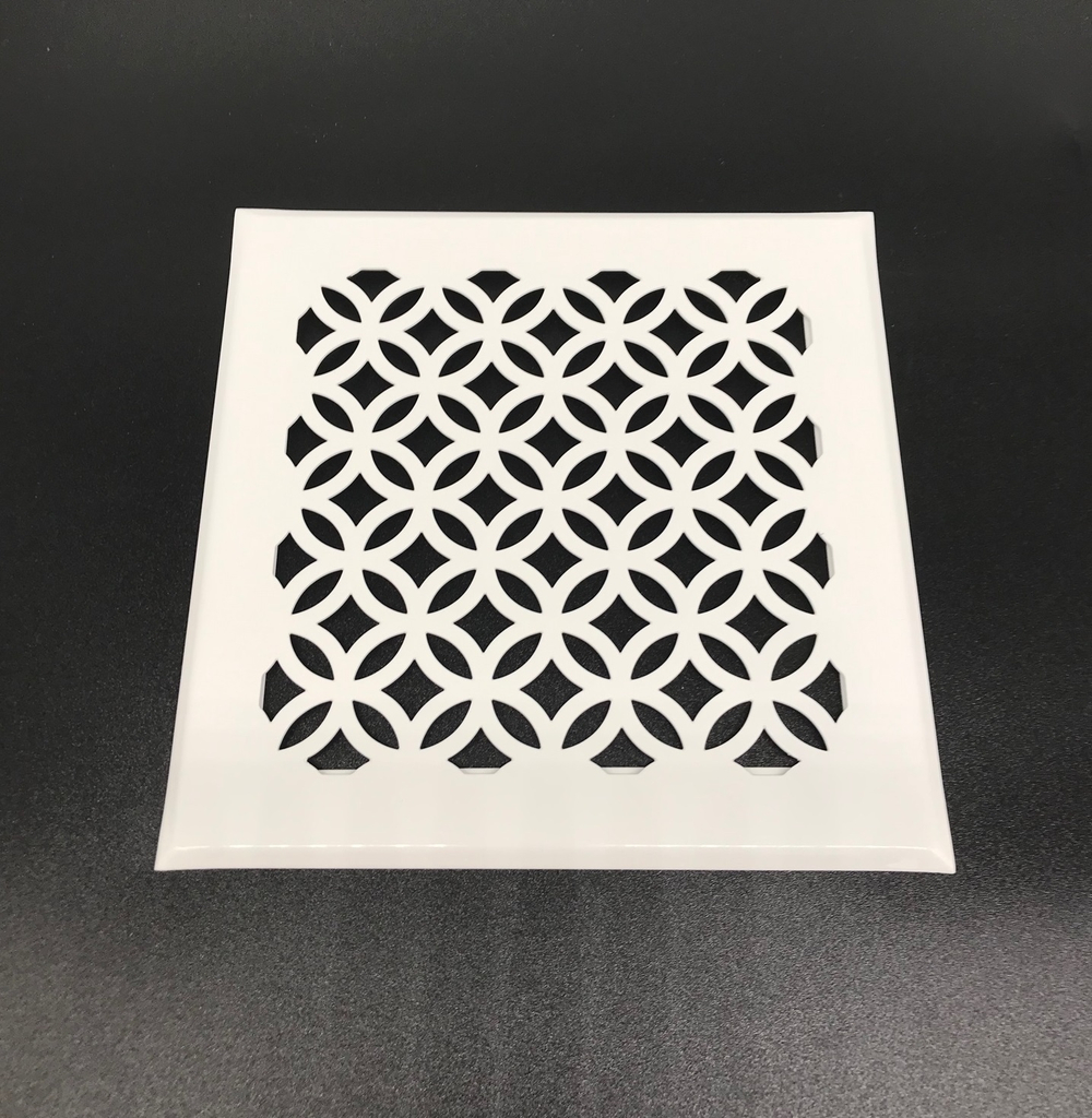 Решетка стальная на магнитах РП Рубин-200 белая