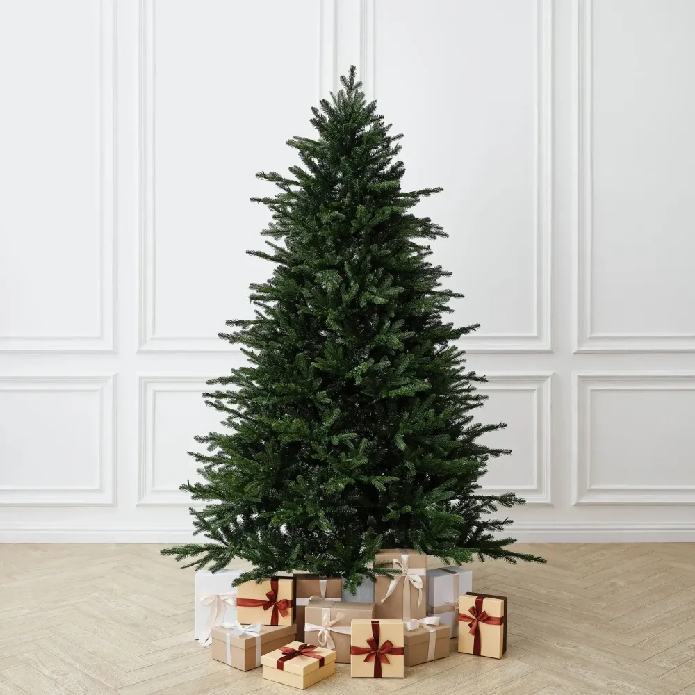 Елка с гирляндой встроенной «Elegance» (Литая+пвх) 270 см / 2,7 м