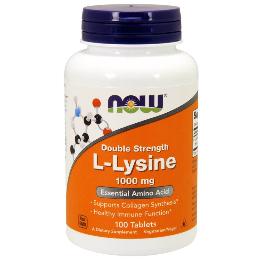 NOW L-Lysine 1000 мг 100 таблеток