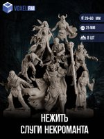 Нежить Слуги Некроманта миниатюры для настольных игр РНИ, ДнД