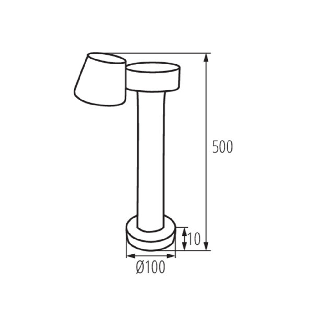 Садовый столбик KANLUX DROMI LED 50 7,5W-GR