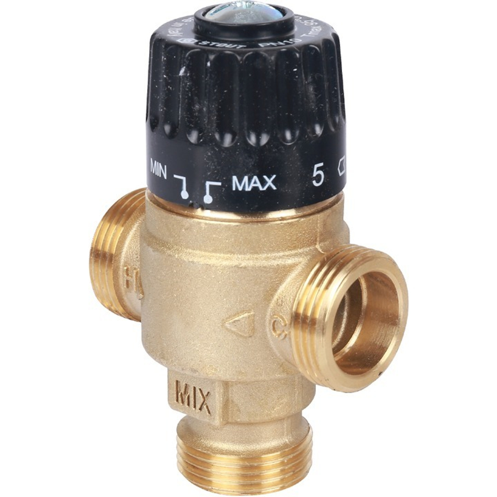 Термостатический смесительный клапан 3/4 НР 30-65С KV 2,3 STOUT
