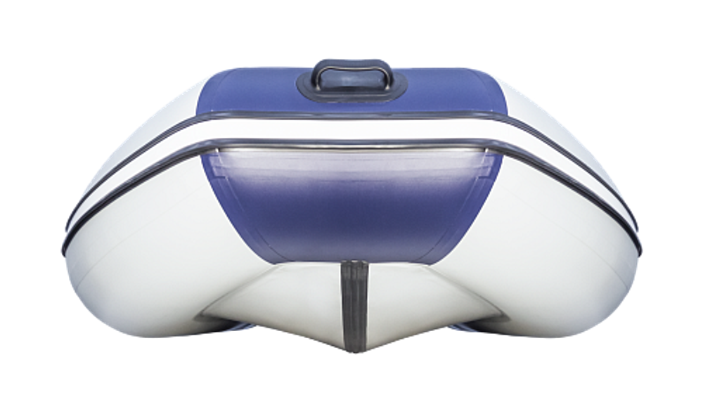 Лодка ПВХ Ривьера Компакт 3400 СК "Комби" светло-серый/синий