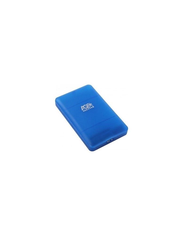 AgeStar 3UBCP3 (BLUE) USB 3.0 Внешний корпус 2.5&quot; SATAIII HDD/SSD USB 3.0, пластик, синий, безвинтовая конструкция