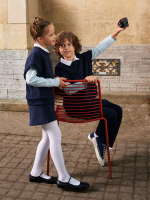 Жилет оверсайз Mjölk School Blue