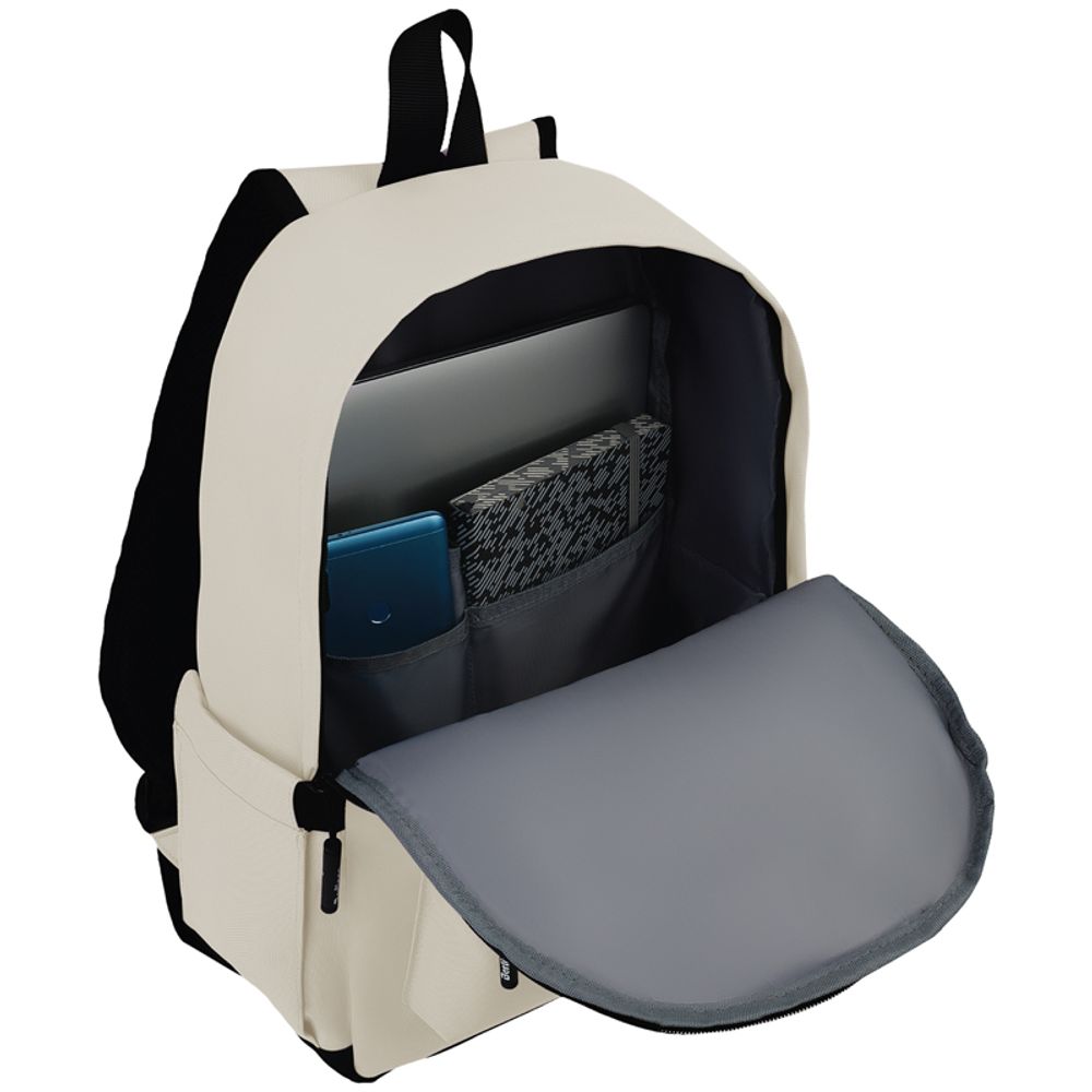 Рюкзак Berlingo Casual "City cream" 39,5*27*13см, 1 отделение, 3 кармана, уплотненная спинка