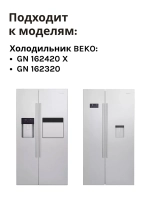 переднее обрамление для полки холодильника беко 5755893700 Beko