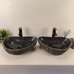 Раковина из речного камня ПАРА! RS-65483 52*36*14 0866