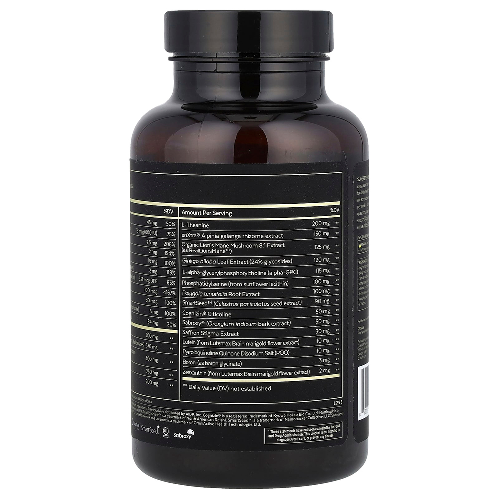 Qualia, Mind®, без кофеина, 90 капсул