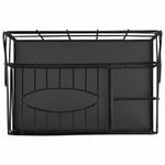 Органайзер для косметики и мелочей металлический 4 секции, MONTE VITA, 160х240х150 мм, черный, 272480