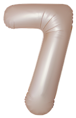 Цифра 7 Slim, Звездное Золото, Матовый в упаковке 40" Fm