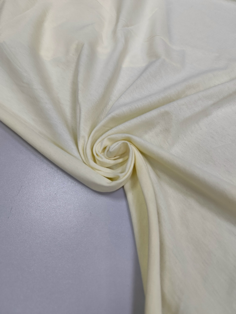 Кулирка с лайкрой Тур / Бледно-желтая