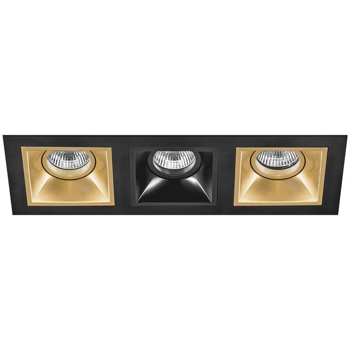 Комплект из светильников и рамки Lightstar Domino Quadro (214537+214503+214507+214503) D537030703