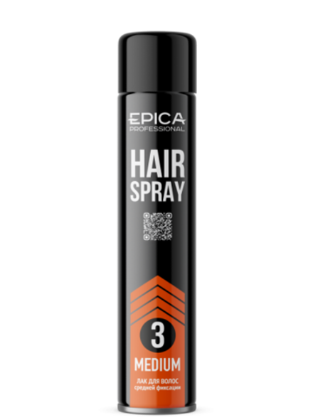 Лак для волос средней фиксации "MEDIUM" Epica, 400 мл